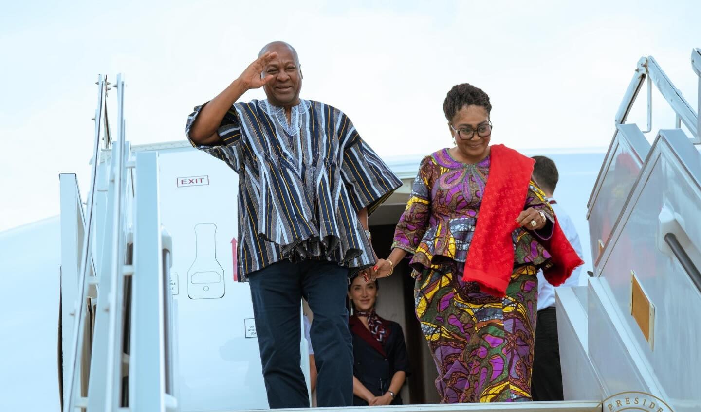 John Mahama and Wife